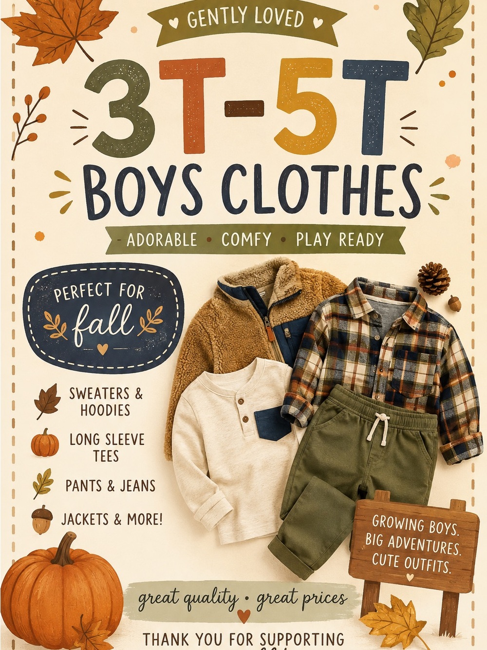 Live Show Flyer for Kids 3T-5T